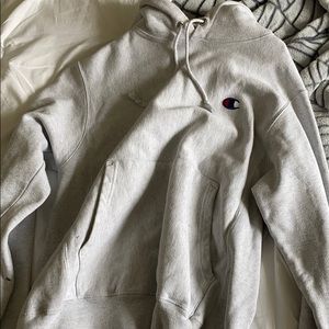 White champion hoodie